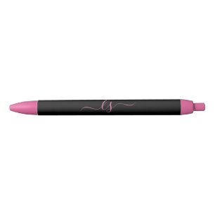 Monogram Aesthetic Beauty Professional Black Pink Ink Pen