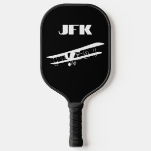 Monogram airplane flying, Aviation, minimalist Pickleball Paddle