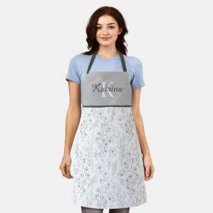 Monogram All-Over Print Apron