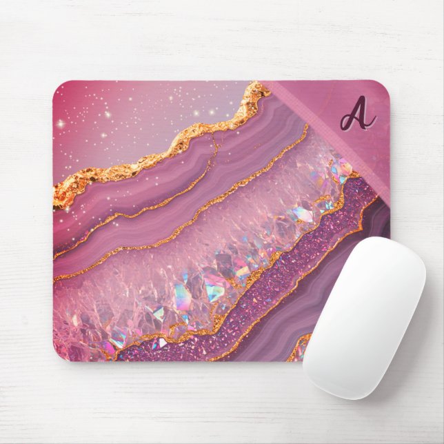 Monogram Amethyst Aurora Mouse Pad (With Mouse)