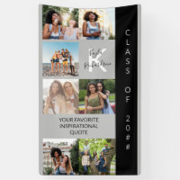 Monogram and Custom Quote Photo Collage Graduation