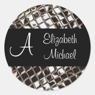 Monogram and First Names Sticker