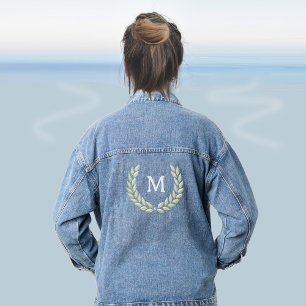 Monogram and Laurel Wreath Denim Jacket