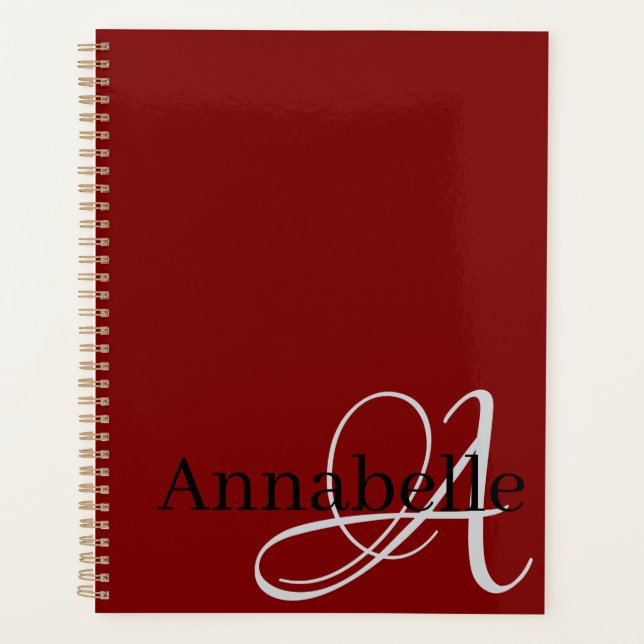 Monogram and Name Planner (Front)