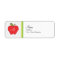 Monogram Apple Return Address Label