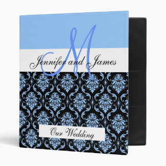 Monogram Aqua Wedding Planning & Photo Albumn Binder