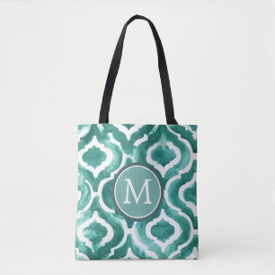 Monogram   Aquamarine Motif IV Tote Bag