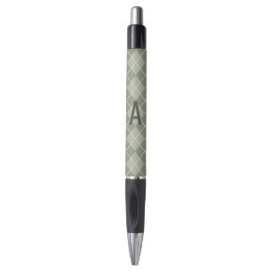 Monogram Argyle Writing Pen Gift
