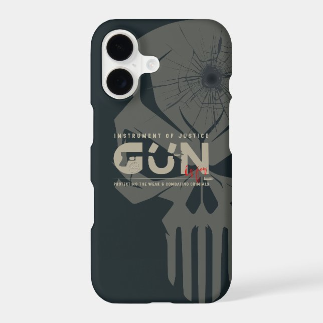 Monogram Art de Gun | Coque iPhone 17 (mode sombre (Verso)