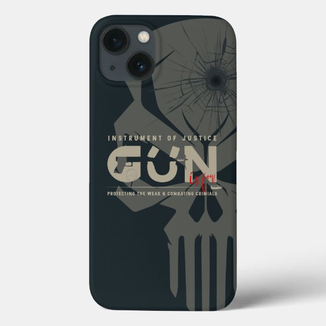 Monogram Art of Gun | (Dark mode) Case-Mate iPhone Case (Back)