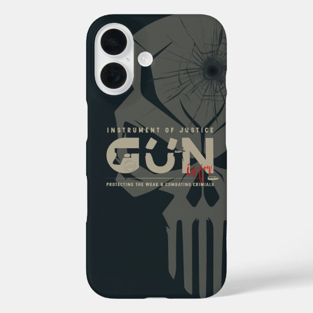 Monogram Art of Gun | (Dark mode) Case-Mate iPhone Case (Back)
