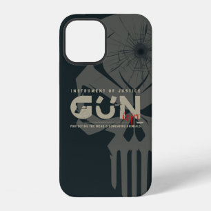 Monogram Art of Gun   iPhone 12 case (dark mode)