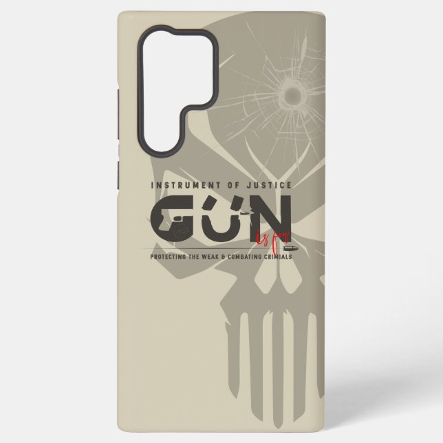 Monogram Art of Gun | Samsung Galaxy S22 Ultra Case (Back)