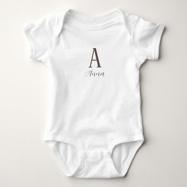 Monogram Autumn vibe Baby Bodysuit (Front)