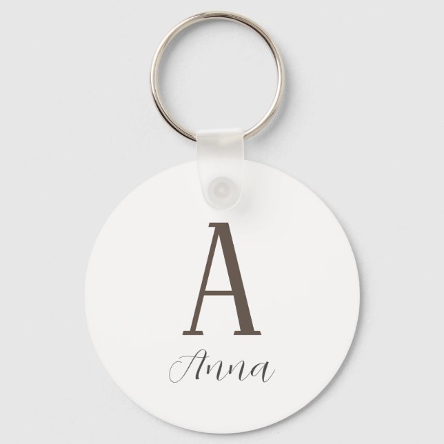 Monogram Autumn vibe Keychain (Front)