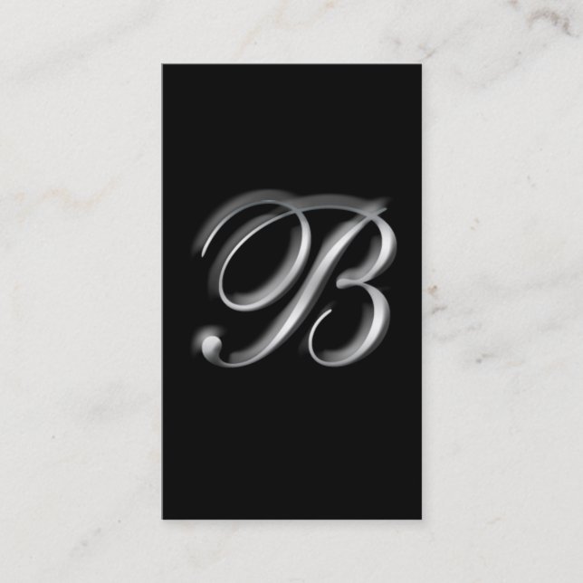 Monogram B businesscards Business Card (Front)