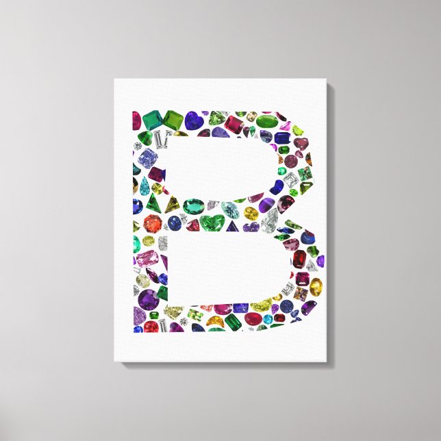 Monogram B Canvas Print (Front)
