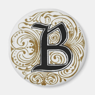 Monogram ‘B’ in Gold - Magnet