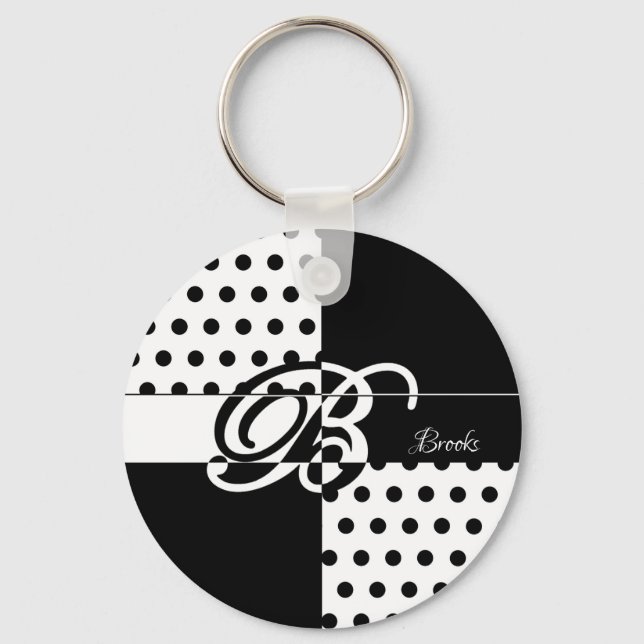 Monogram B Keychain (Front)