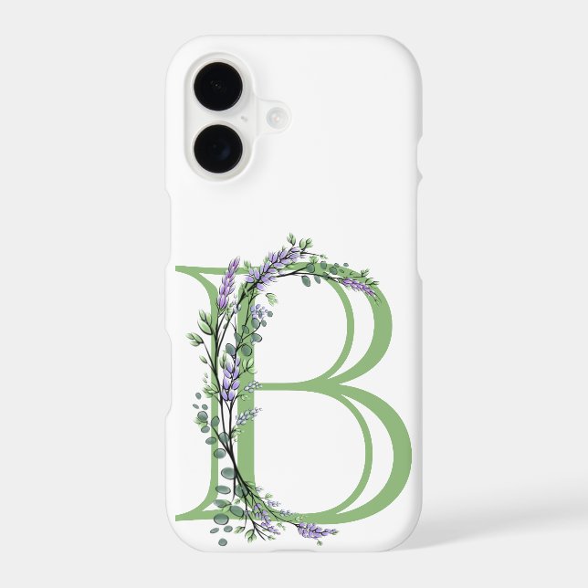 Monogram B Lavender Eucalyptus (Back)