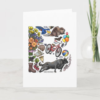 Monogram "B" note card