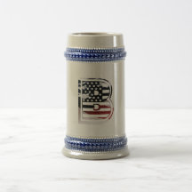 Monogram B USA Flag