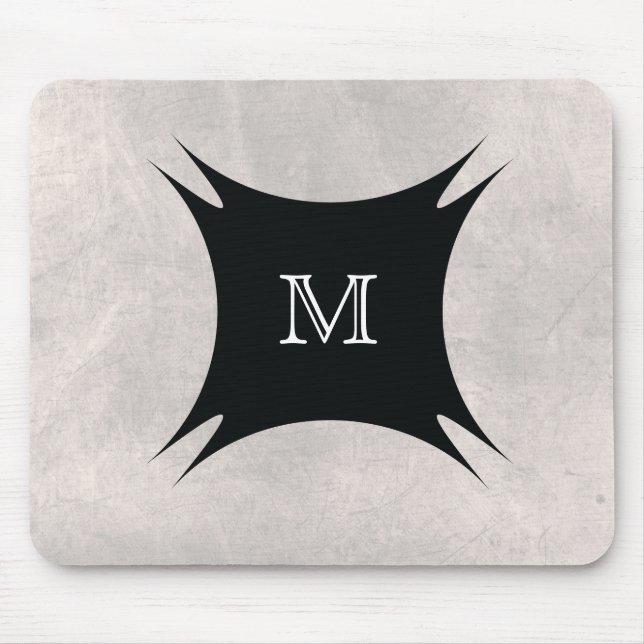 Monogram Back Personalize Mouse Pad (Front)