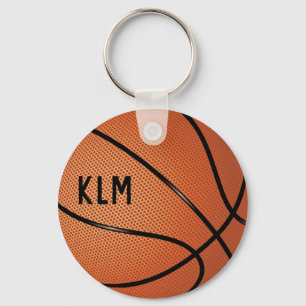 Monogram Basketball Keychain
