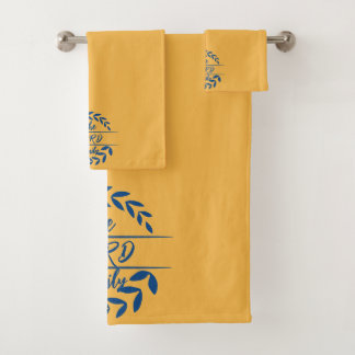 Monogram  bath towel set