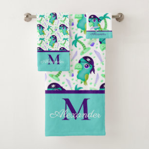 Monogram  bath towel set