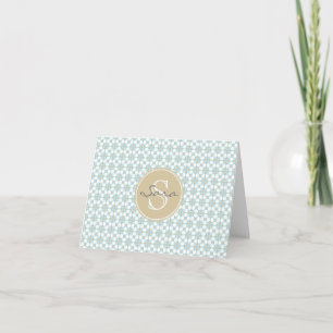 Monogram Batik Cartes pour notes rétro