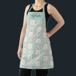 Monogram Beach Sand Dollar Pattern Baking Apron<br><div class="desc">A pretty sand dollar pattern decorates this apron. Personalize it with your Name. Fun for a beach house.  Designed for you by Blackberry Boulevard.</div>