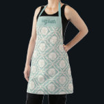 Monogram Beach Sand Dollar Pattern Baking Apron<br><div class="desc">A pretty sand dollar pattern decorates this apron. Personalize it with your Name. Fun for a beach house. Designed for you by Blackberry Boulevard.</div>