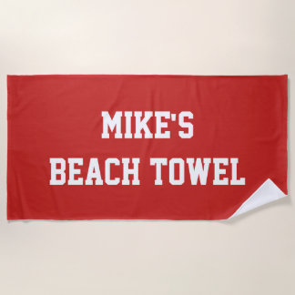 Monogram Beach Towel