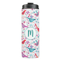 Monogram Bird Watercolor