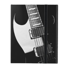 Monogram Black and White Guitar Music