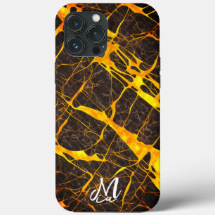 Monogram Black and yallow case iphone13 pro max 
