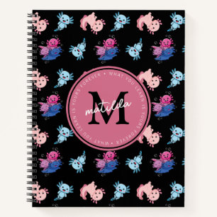 Monogram Black Axolotl Kid's  Notebook