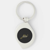 Monogram Black Gold Colour Plain Modern Own Name