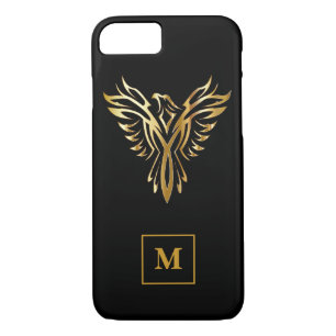 Monogram Black & Gold Phoenix Rising Case-Mate iPhone Case
