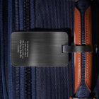 Monogram Black Grey Faux Metal Steel Styled Custom