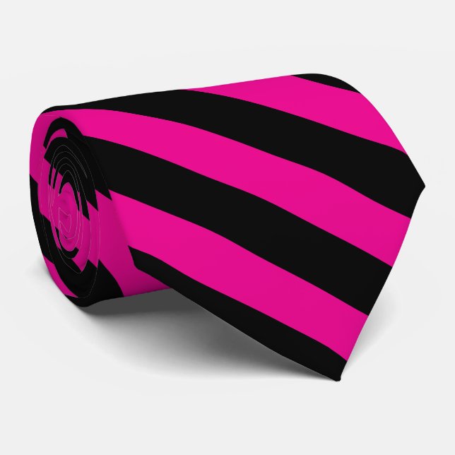 Monogram Black Pink Masonic Ties | Freemason Gifts (Rolled)