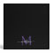 Monogram Black Purple Violet Script Name Recipe