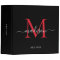Monogram Black Red Burgundy Script Name Recipe