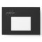 Monogram Black Wedding Invitation Envelopes