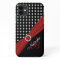 Monogram Black White Red Polka Dots iPhone 6 case