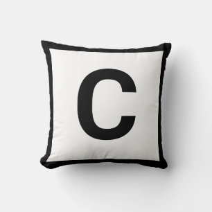 MONOGRAM BLANC NOIR DOUBLESIDED Coussin de coussin