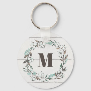 Monogram   Blessed VII   Let's Stay Home Keychain