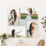 Monogram Blocks Editable Colour Photo Canvas<br><div class="desc">Preserve the precious moments with personalized wall decor. Makes a great gift!</div>