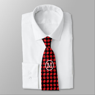 Monogram Blood Cells Pattern Tie